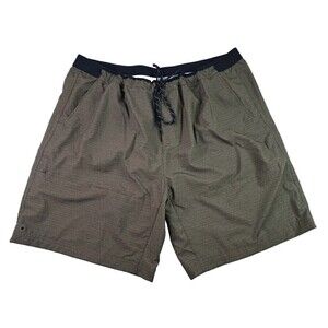 Columbia Men's Twisted Creek Shorts Army Green Breathable Stretch Size XXL